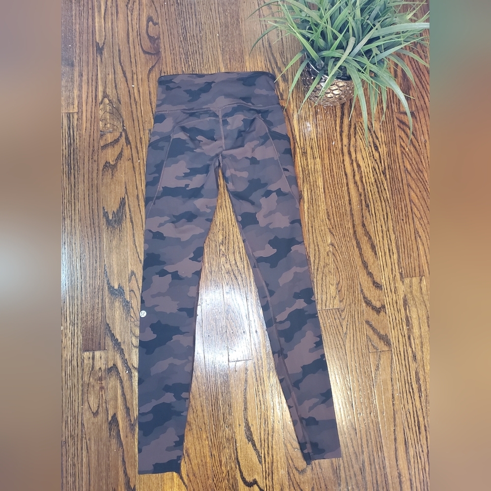 Lululemon Invigorate High Rise Military Print Leggings - Picture 8 of 9